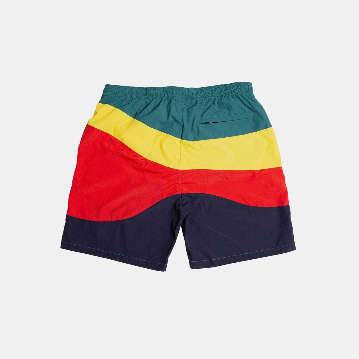 Basix New York Nylon Color-Block Shorts
