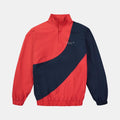 Basix New York Color-Block Quarter Zip Pullover